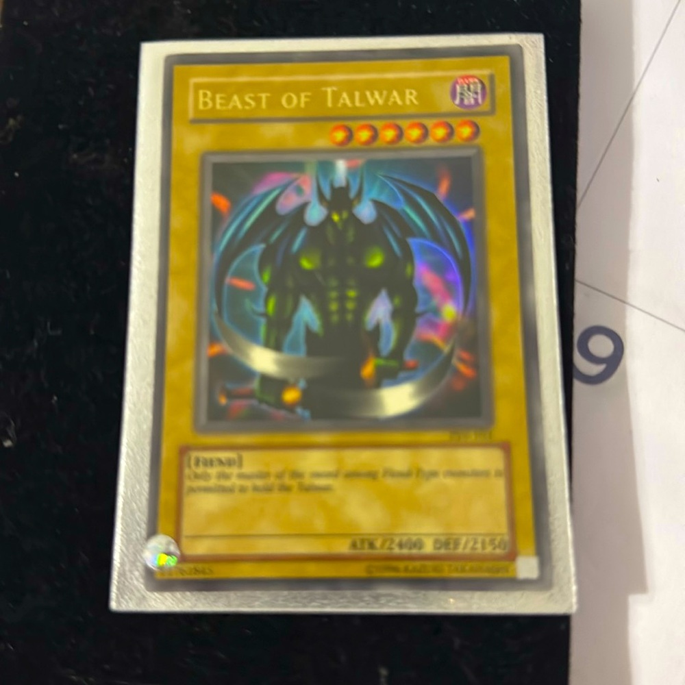 1996 YuGiOh card Beast of TalWar